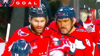 Alex Ovechkin Face Off Goal (FULL CLIP) Capitals vs Flyers | 2024 NHL Highlights