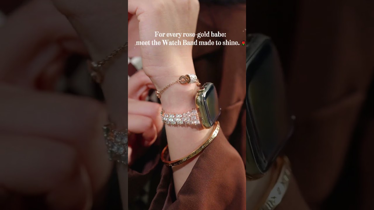 For every rose-gold babe: meet  Luximal Watch Band made to shine. 