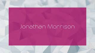 Jonathan Morrison - appearance