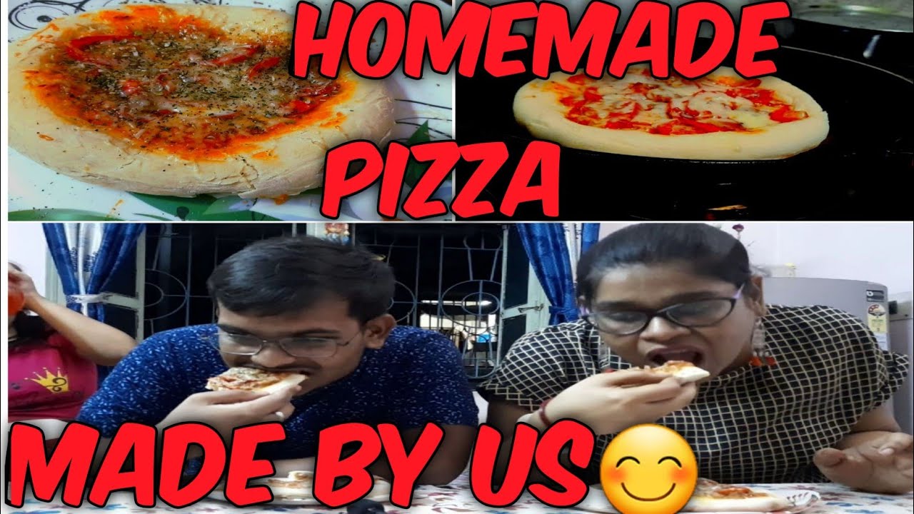 HOME MADE PIZZA Made by 3 musketeers 🍕😃😜😜 . 26 June 2021 YouTube