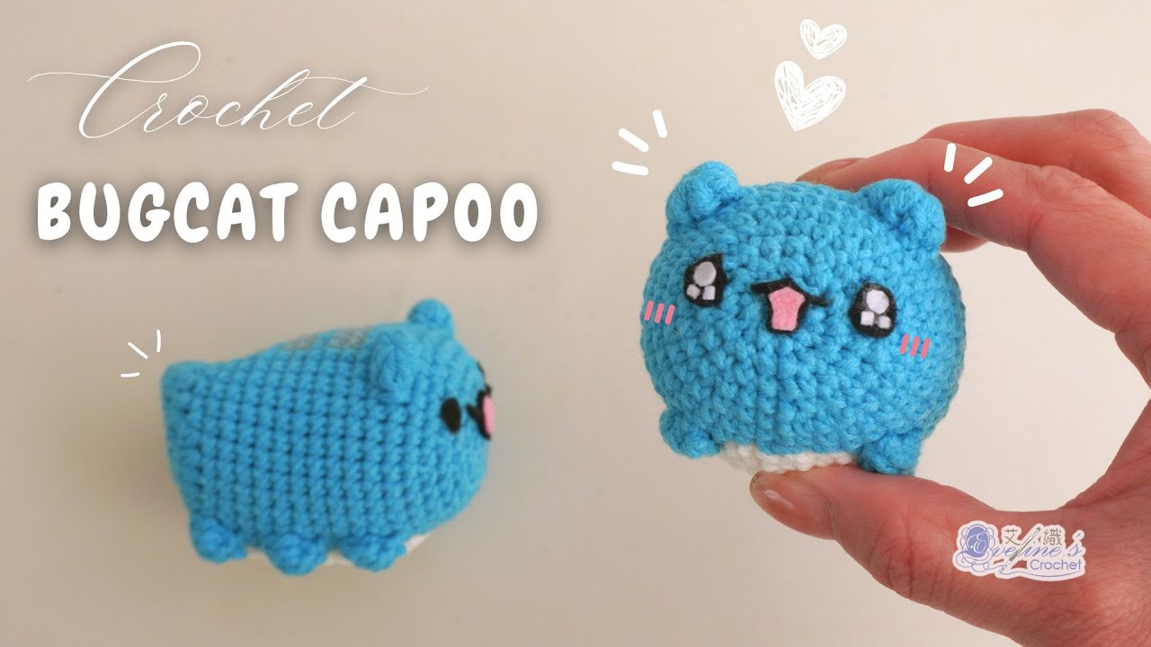 這隻咖波超乖，保證不亂吞東西！《鉤針編織》貓貓蟲咖波