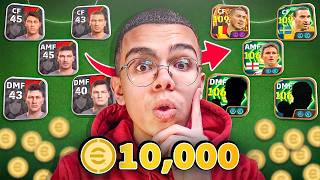 طورت حساب من الصفر ب 10,000 كوينز ( عودة الطريق الى القمه ! ) 🤯🔥 | eFootball 2026