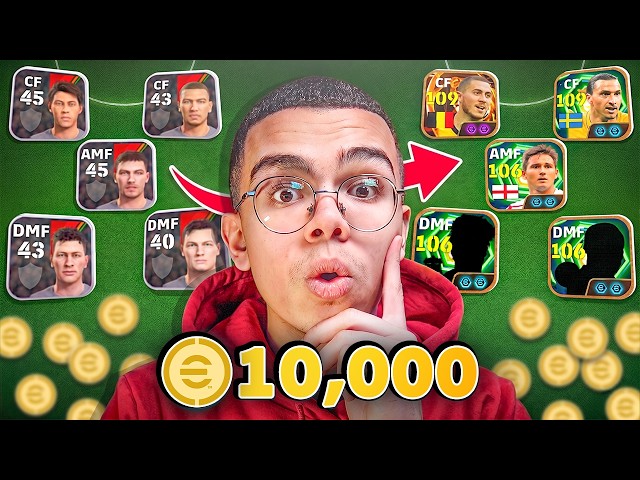 طورت حساب من الصفر ب 10,000 كوينز ( عودة الطريق الى القمه ! ) 🤯🔥 | eFootball 2026