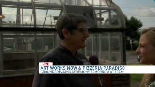 Making pizza at Art Works Now with Pizzeria Paradiso