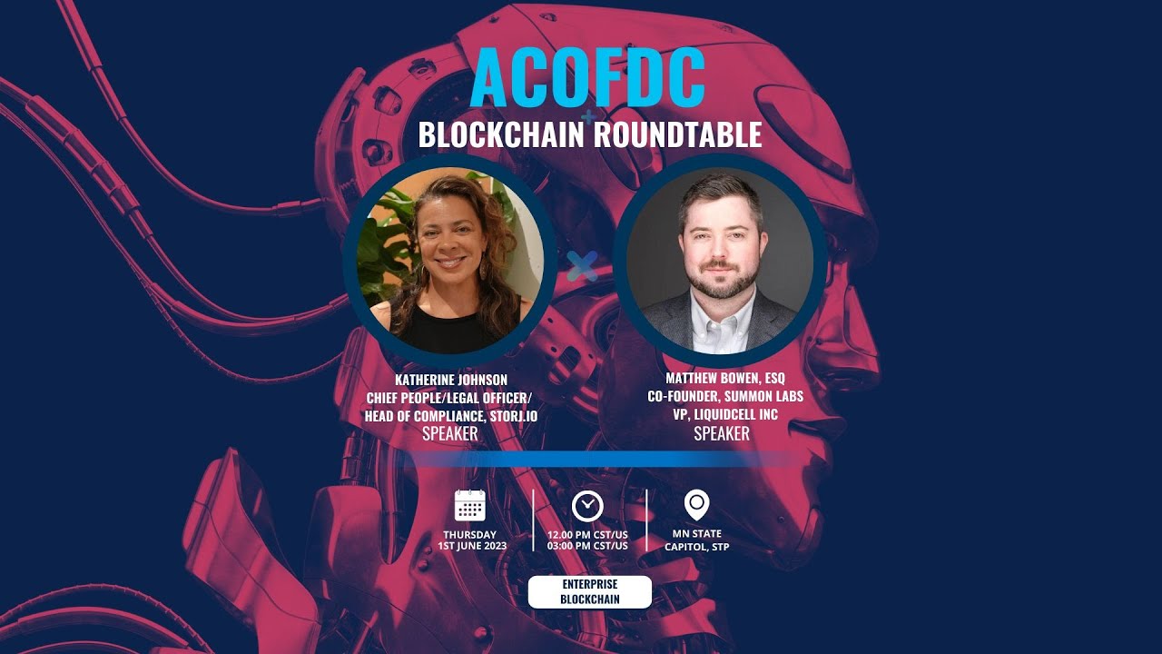 ACOFDC Blockchain Round-table @ the MN State Capitol  | Katherine 