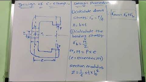 ||Lecture 15||Design procedure of C-clamp & it