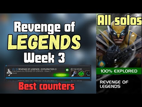 Revenge of legends Week 3 | Best counters| - Marvel Contest of Champions