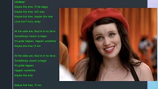 Maybe This Time Glee Project Lyrics