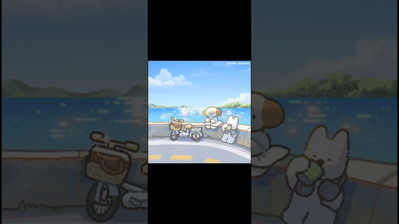 Cycling to the beach buling | Puppy dynamic