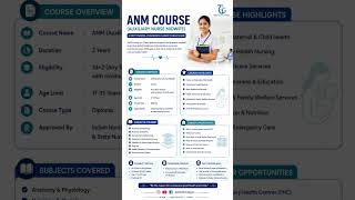 ANM Course Details #theclinicalgyan #anm #nursing #nurse #medicalknowledge #medicalstudent #study