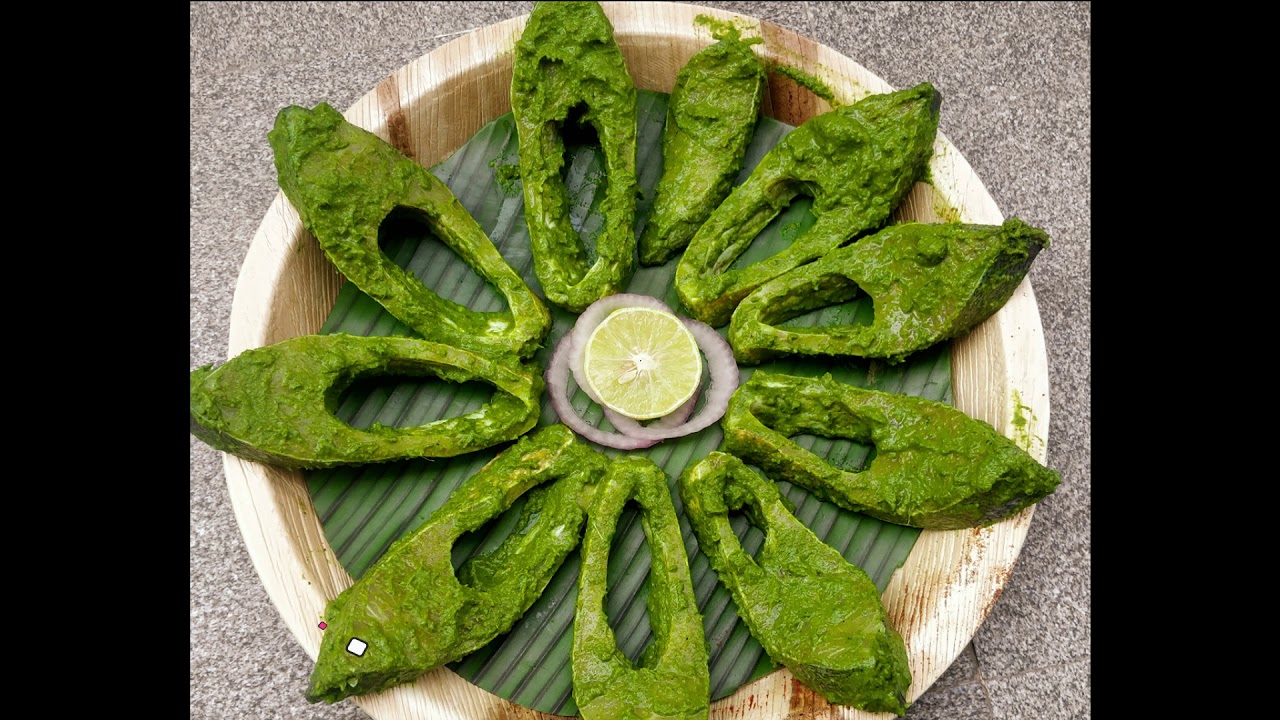 Green fish fry/Mint fish fry/Pudhina fish fry/Fish fry