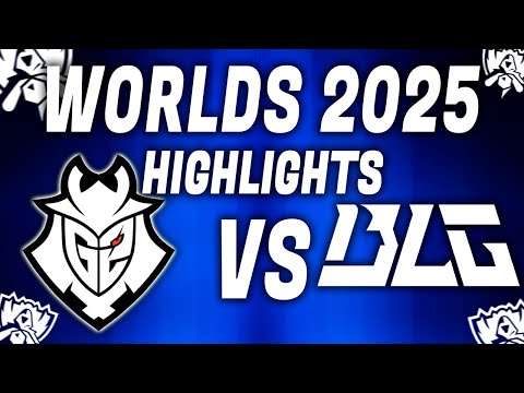 G2 ESPORTS VS BILIBILI GAMING ALLGAMES HIGHLIGHTS WORLDS 2025 - LEAGUE OF LEGENDS - SUIZO