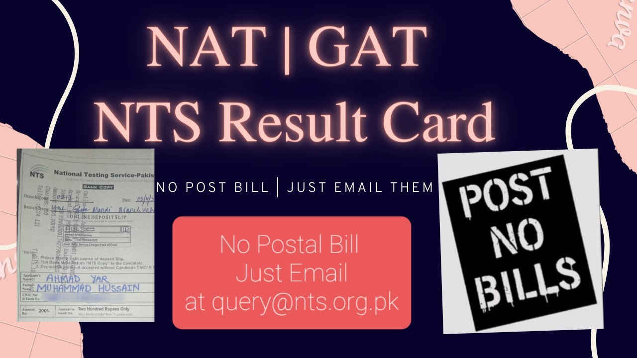 NTS NAT DUPLICATE RESULT CARD NTS GAT DUPLICATE RESULT CARD YouTube