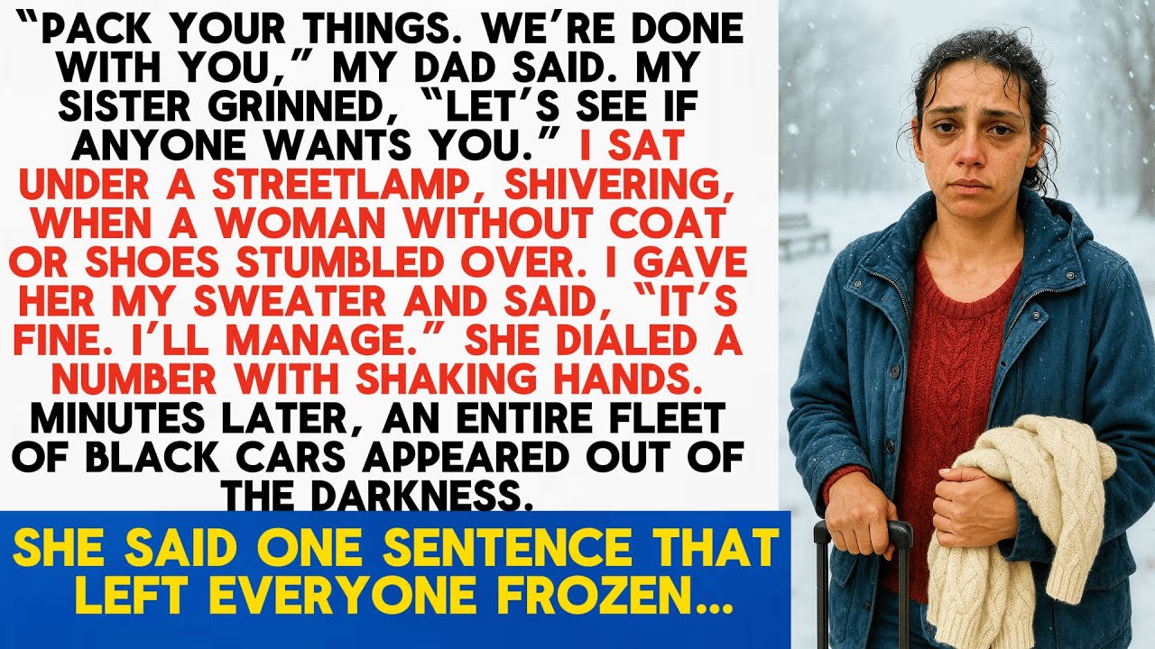 My Family Abandoned Me in the Snow—Then the Woman I Helped Made One Call