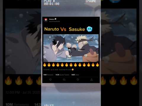 Naruto vs Sasuke🔥 last fight #naruto #shorts