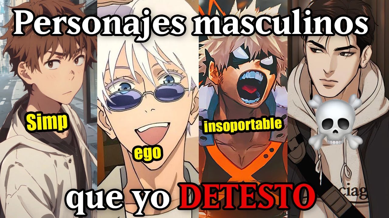 TOP 7 Personajes MASCULINOS que son más FEOS que el HAMBRE