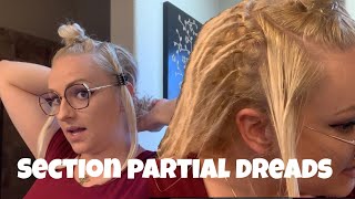 How to Section Partial Dreadlocks