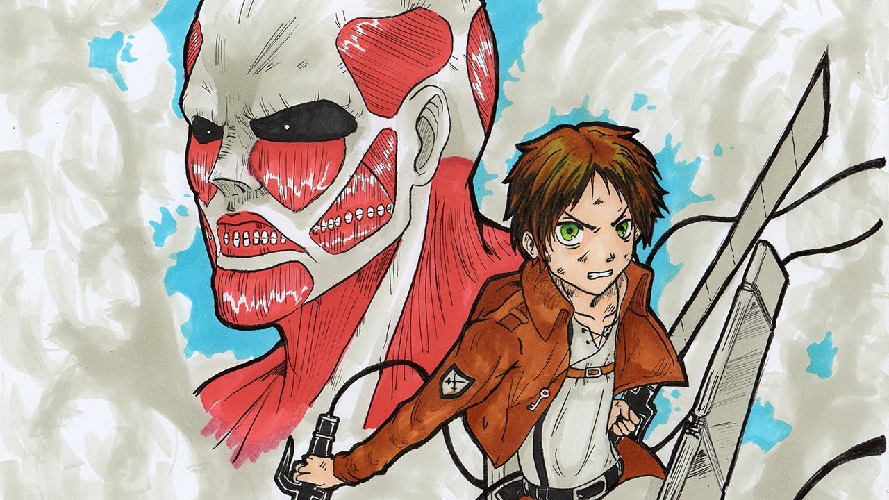 Dibujando/ Drawing Shingeki No Kyojin (Attack on Titan)