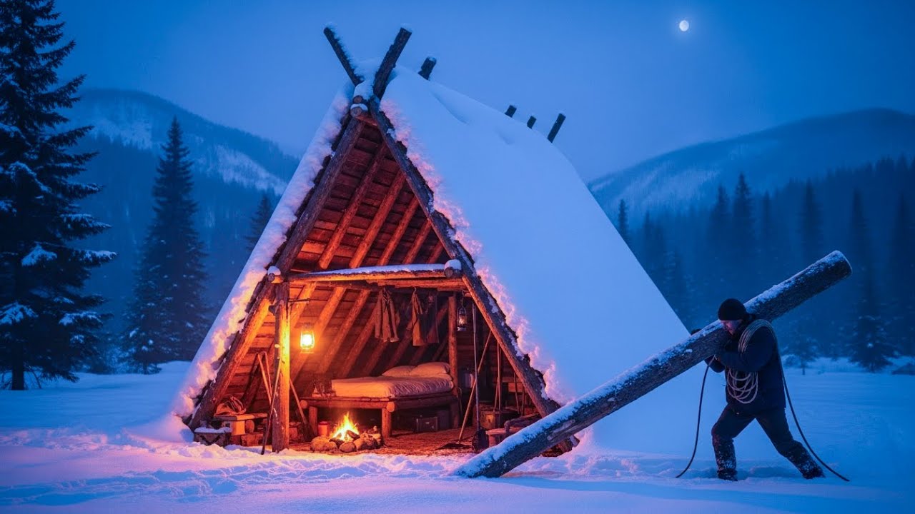 Surviving the Deepest Winter – Building a Cozy Snow Shelter Alone