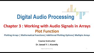 DAP | Ch03 | Basics of Audio | Part 2 | Plot Function