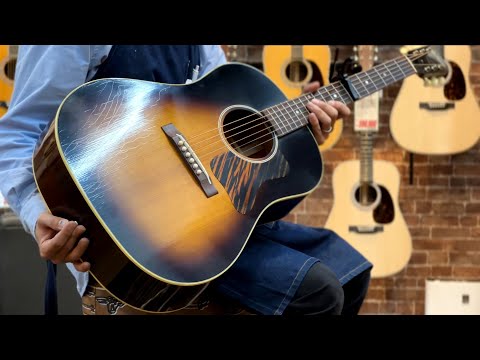 Gibson 1936 J-35 Ultra Light Aged #20424028 - YouTube
