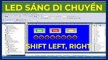 PLC-LS-#29 | Ứng Dụng Dịch Bit Điều Khiển Led Chạy Đuổi Trái, Phải