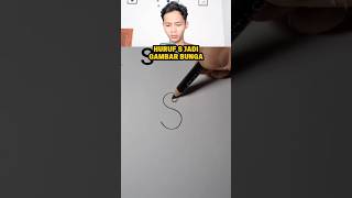 HURUF S MENJDI GAMBAR BUNGA YANG SANGAT CANTIK!!!