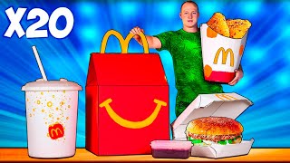 Das Menü von McDonald's wurde um das 20-fache erhöht / Happy Meal / McChicken Burger / Milkshake