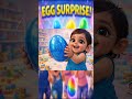 Blue Egg Surprise 🥚💙 | Elephant Inside 😲🐘 #shorts