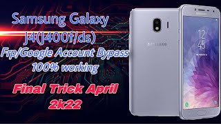 SAMSUNG GALAXY J4(J400F\ds) Frp Unlock Without Pc New Update 2022||Bypass Google Acount 100% Working