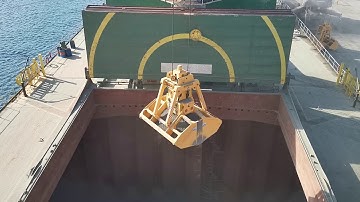 GUVEN GRAB - BULK OPERATIONS - RADIO REMOTE CONTROL GRAB - CLINKER LOADING