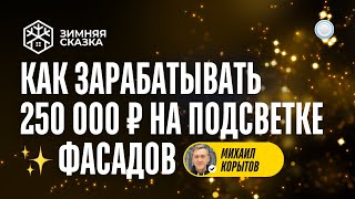 Франшиза Зимняя Сказка vs Бизнесменс.ру - 250 тыс на подсветке фасадов загородных домов и территорий