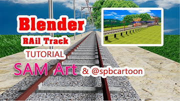 How to create Rail Track in Blender || full tutorial video.