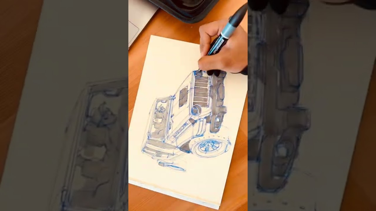 Drawing Jeep Wrangler 392 - 
