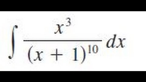 integrate x^3/(x+1)^10 dx