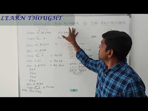 ALP for BCD to ASCII Convertion in 8051 Microcontroller || S VIJAY MURUGAN || Learn Thought