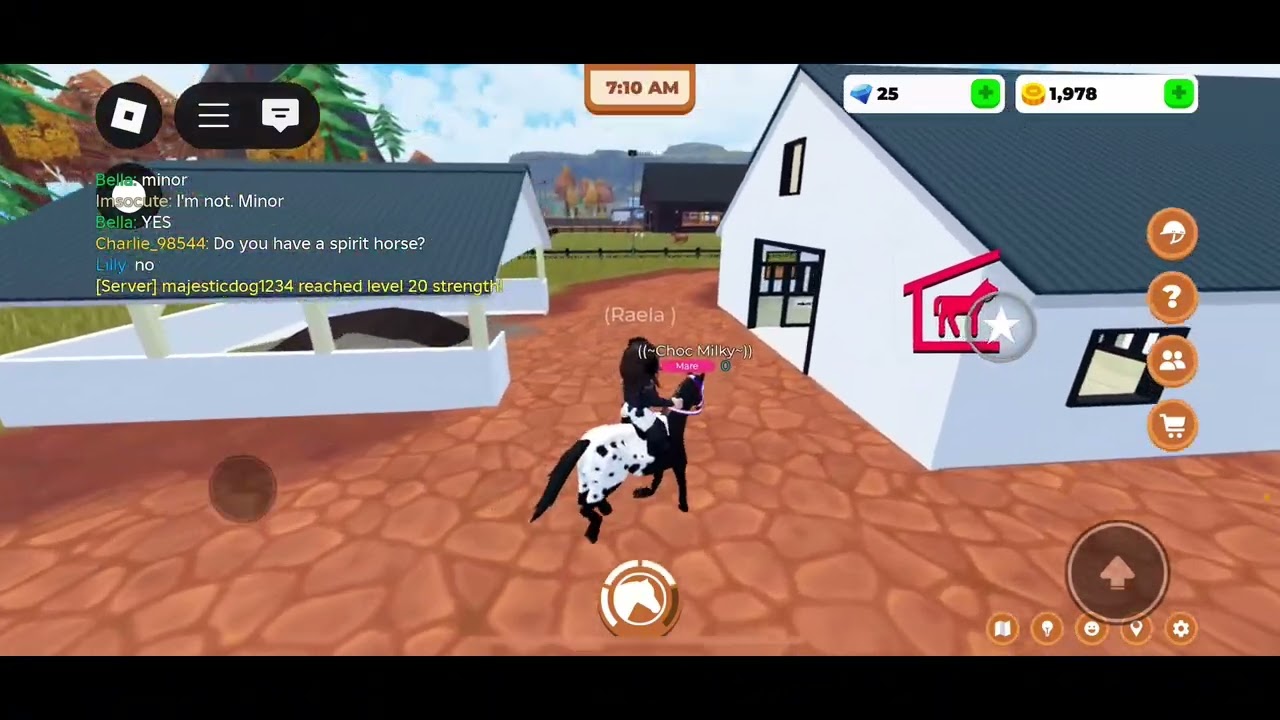 Raela and choc milkys first video ever! | horse valley