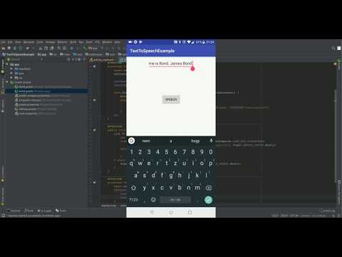 Android text to speech example