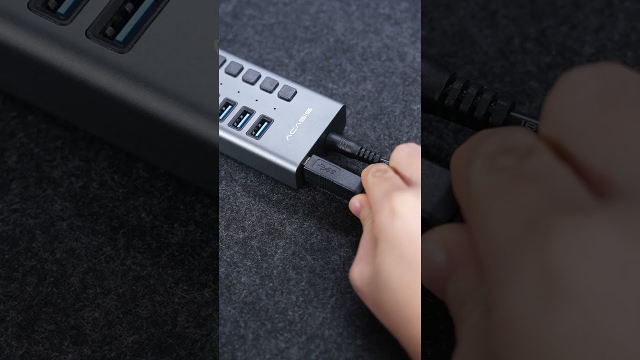16 Ports USB 3 1 Hub With Individual On Off Switches Splitter Tech Pc Computer Laptop Acasis