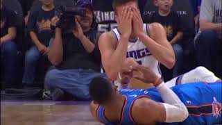 20171108 OKC vs SAC, Westbrook Flagrant Foul Penalty 1
