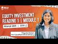 Equity Investment Reading 1 Module 1 | CFA L1 2026 by Priyanka Baheti Maam