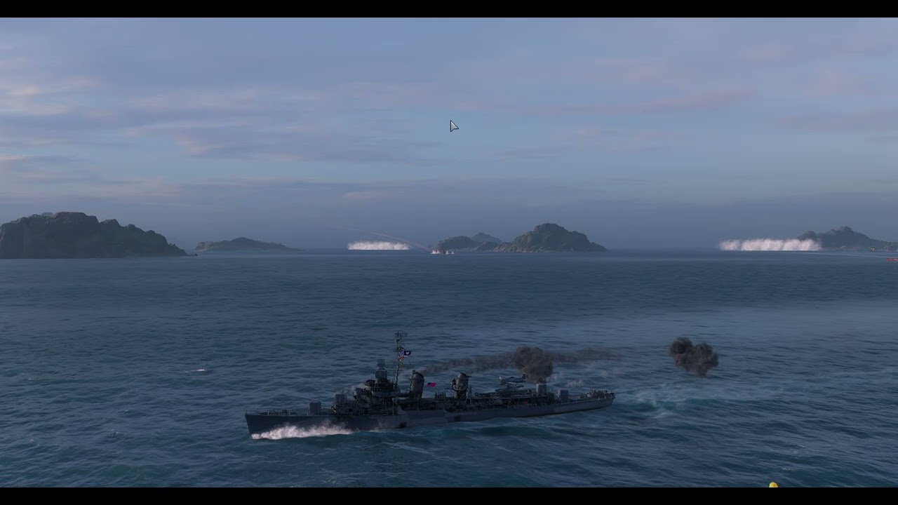 Playing world of Warships 