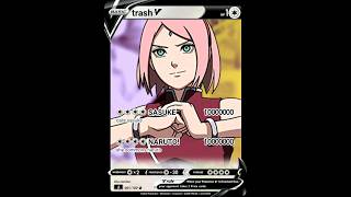 sakura pokemon card get his attantion #anime #mrbeast  #naruto  #pokemoncards #sakura