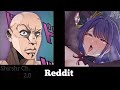 Genshin impact vs reddit the rock reaction meme part 2