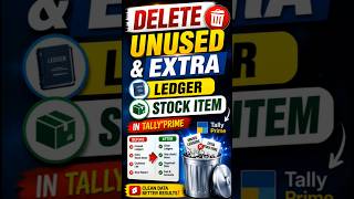 Unused Stock & Ledger Delete Kaise Kare | #shorts