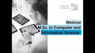 Webinar M.Sc. Computer and Information Science (Englisch)