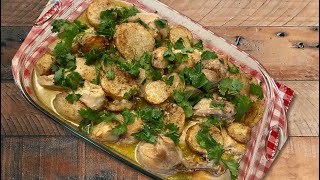 Nadoula crazy kitchen/ ناضولا في المطبخ/ lemon garlic chicken tray /صينية الدجاج بالثوم بطريقة صحية