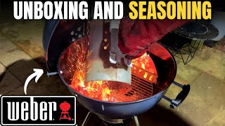 Weber Master-Touch Unboxing, Build & Seasoning | Full Setup Start to Finish