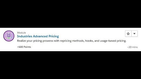 Industries Advanced Pricing [Salesforce Trailhead Answers]