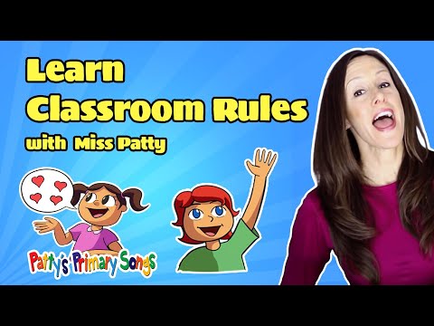 Learn Classroom Rules Song for Children (Official Video) Following the Rules by Miss Patty Kindness